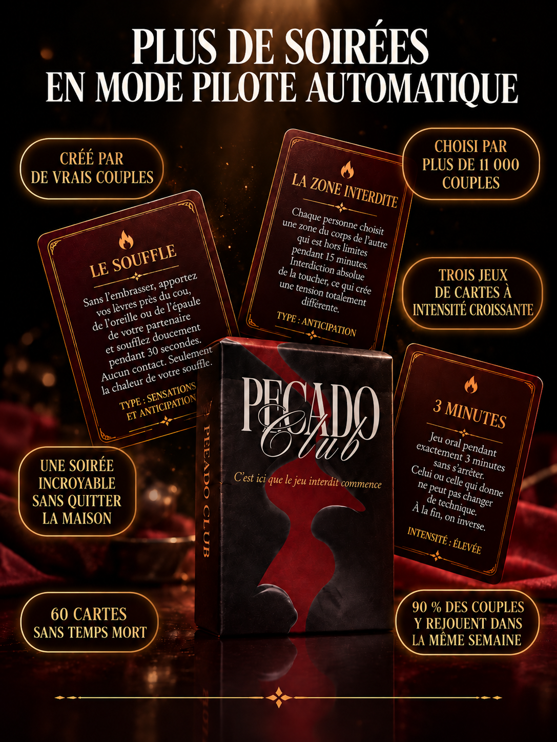 3-en-1 pour les couples — Cartes de préliminaires | Cartes d'actions | Positions