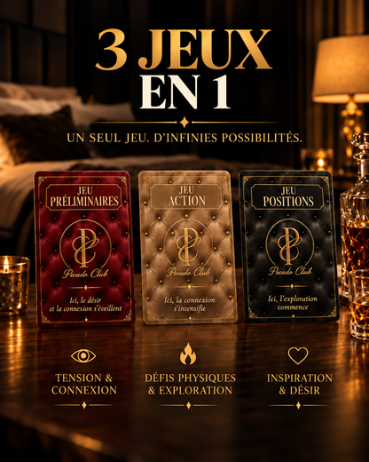 3-en-1 pour les couples — Cartes de préliminaires | Cartes d'actions | Positions